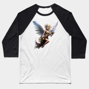 RocknRoll Fantasy Fairy Baseball T-Shirt